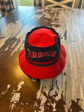 Vintage California Angels MLB Sports Specialties Bucket Hat Size 6-7/8